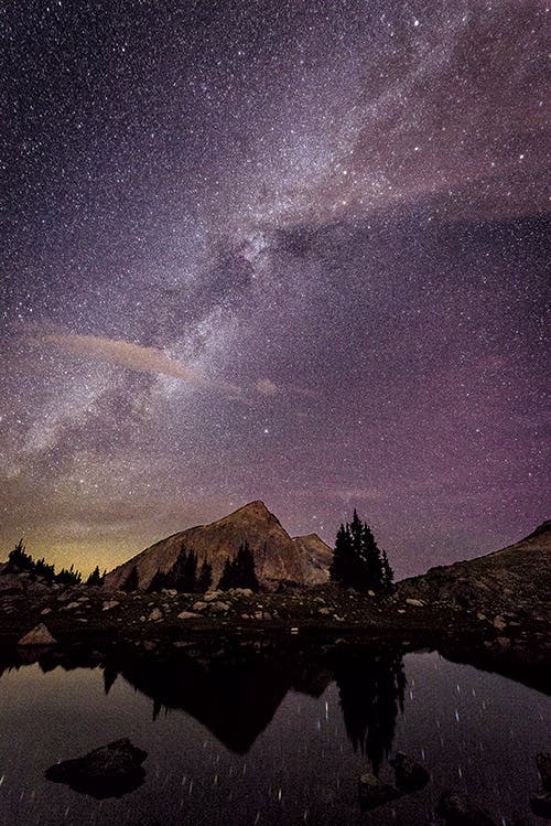 Starry Sky at Andrews Peak in Rocky Mountain National Park