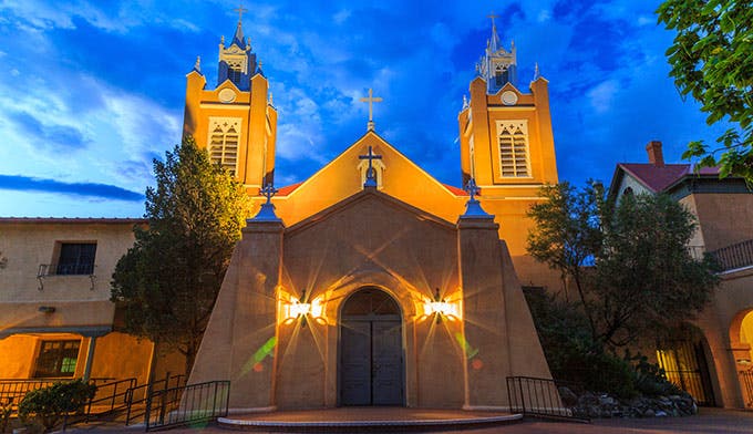 Albuquerque-SanFelipeDeNeriChurch-OldTown_courtesy_680 San Felipe De Neri Church in Old Town Albuquerque