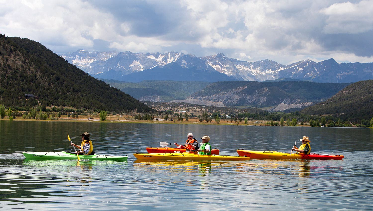 Paddling at Ridgway State Park