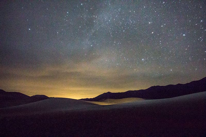 Starry skies at Great Sand Dunes National Park