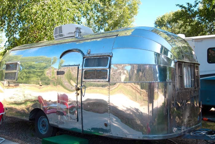 Stay in a classic Airstream trailer at Dolores River Campground