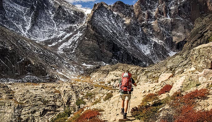 Chasm Lake Trail in Rocky Mountain National Park