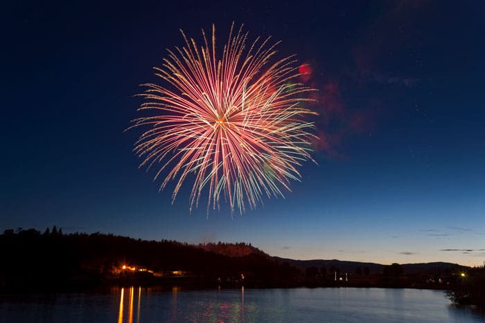 FireworksOverColoradoLake_DP_700 Fireworks over a Colorado Lake