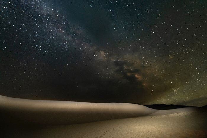 The Milky Way above the dunes at Great Sand Dunes National Park