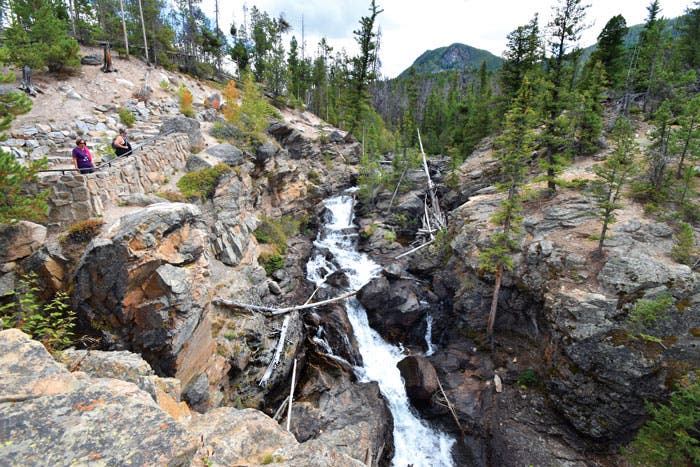 Adams Falls in Rocky Mountain National Park