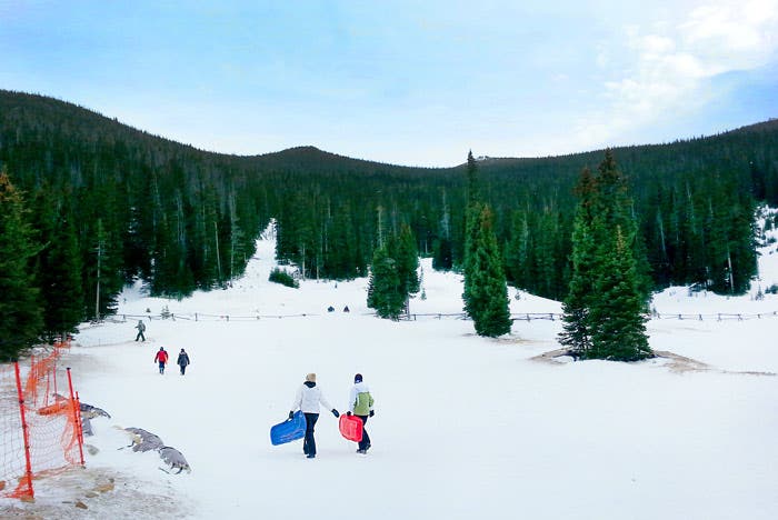 Hidden Valley Snow Play Area. You can see the old ski trails that closed in the 1990's.