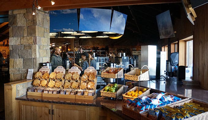 Fruit and snacks at the Trail Ridge Store next to the Alpine Visitor Center in Rocky Mountain National Park