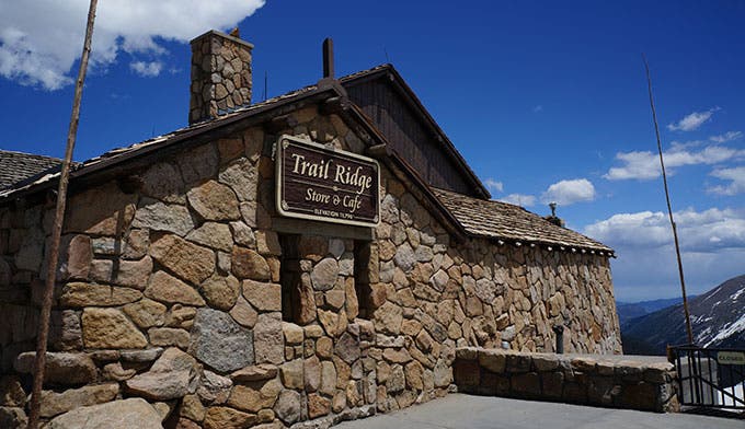 Trail Ridge Store and Cafe at the Alpine Visitor Center on Trail Ridge Road