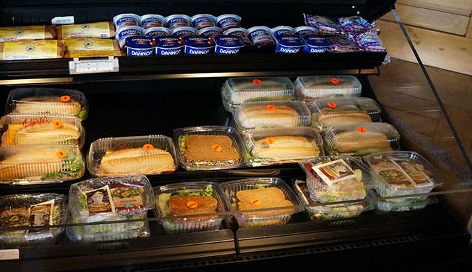Sandwiches, yogurt and salads are available to grab and go at the Trail Ridge Store next to the Alpine Visitor Center in Rocky Mountain National Park