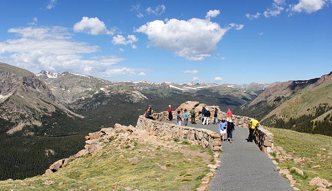 A short trail from Trail Ridge Road takes you to Forest Canyon Overlook