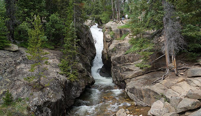 Chasm Falls on Old Fall River Road in Rocky Mountain National Park