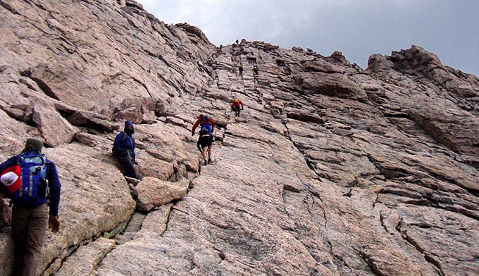 Climbing Longs Peak in Rocky Mountain National Park