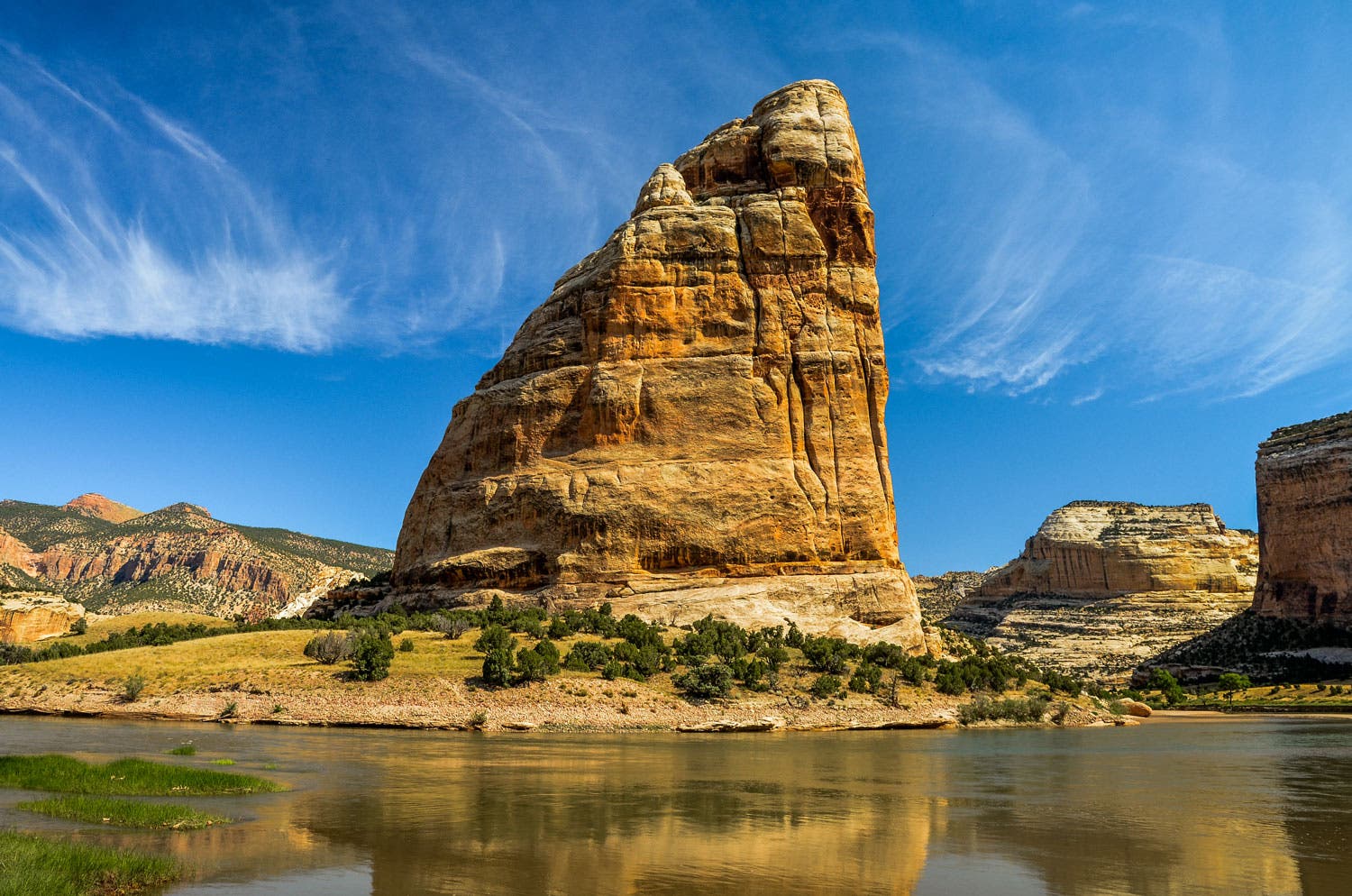 Echo Park's Steamboat Rock in Dinosaur National Monument