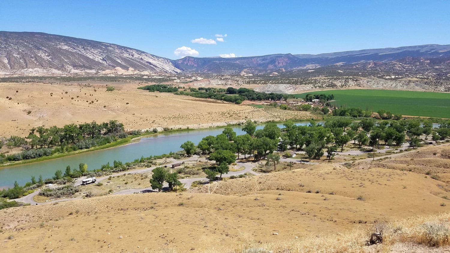 Green River Campground in Dinosaur National Monument