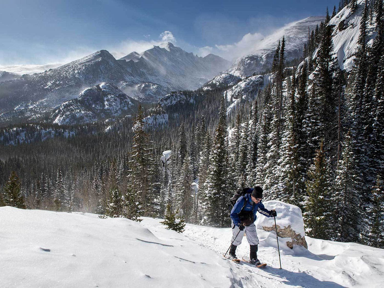 Snowshoeing in Rocky Mountain National Park