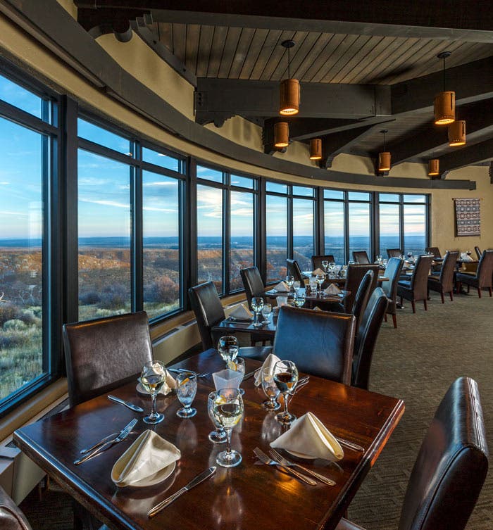 Metate Room dining with a view in Mesa Verde National Park