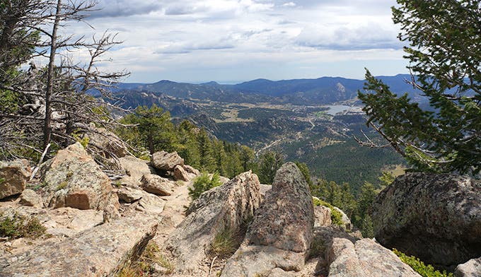 View from the top of Deer Mountain in Rocky Mountain National Park