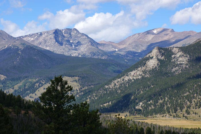 View from the trail on Deer Mountain in Rocky Mountain National Park