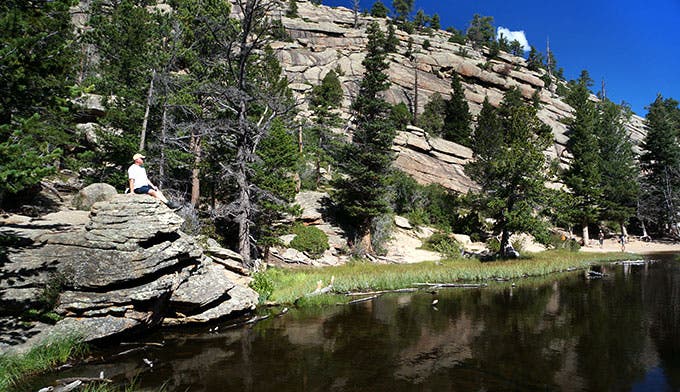 RM-Gem-Lake-Overlook_Gloria_680 Gen Lake Overlook in Rocky Mountain National Park