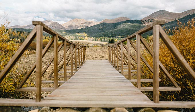 CO-State-Forest-State-Park-bridge_NoraLogueCourtesyCOParksAndWildlife_680 Footbridge at State Forest State Park near Walden, Colo.
