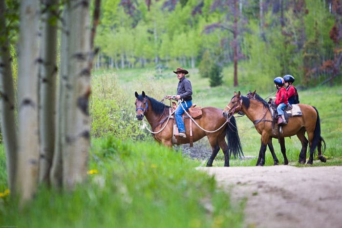 Trail riding with Sombrero Ranch at YMCA Snow Mountain Ranch