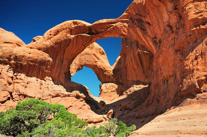 Double Arch in Arches National Park, Utah