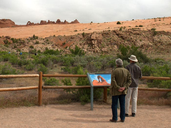Delicate Arch from the Lower Delicate Arch Viewpoint in Arches National Park, Utah