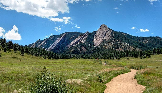 Flatirons in Boulder Colorado