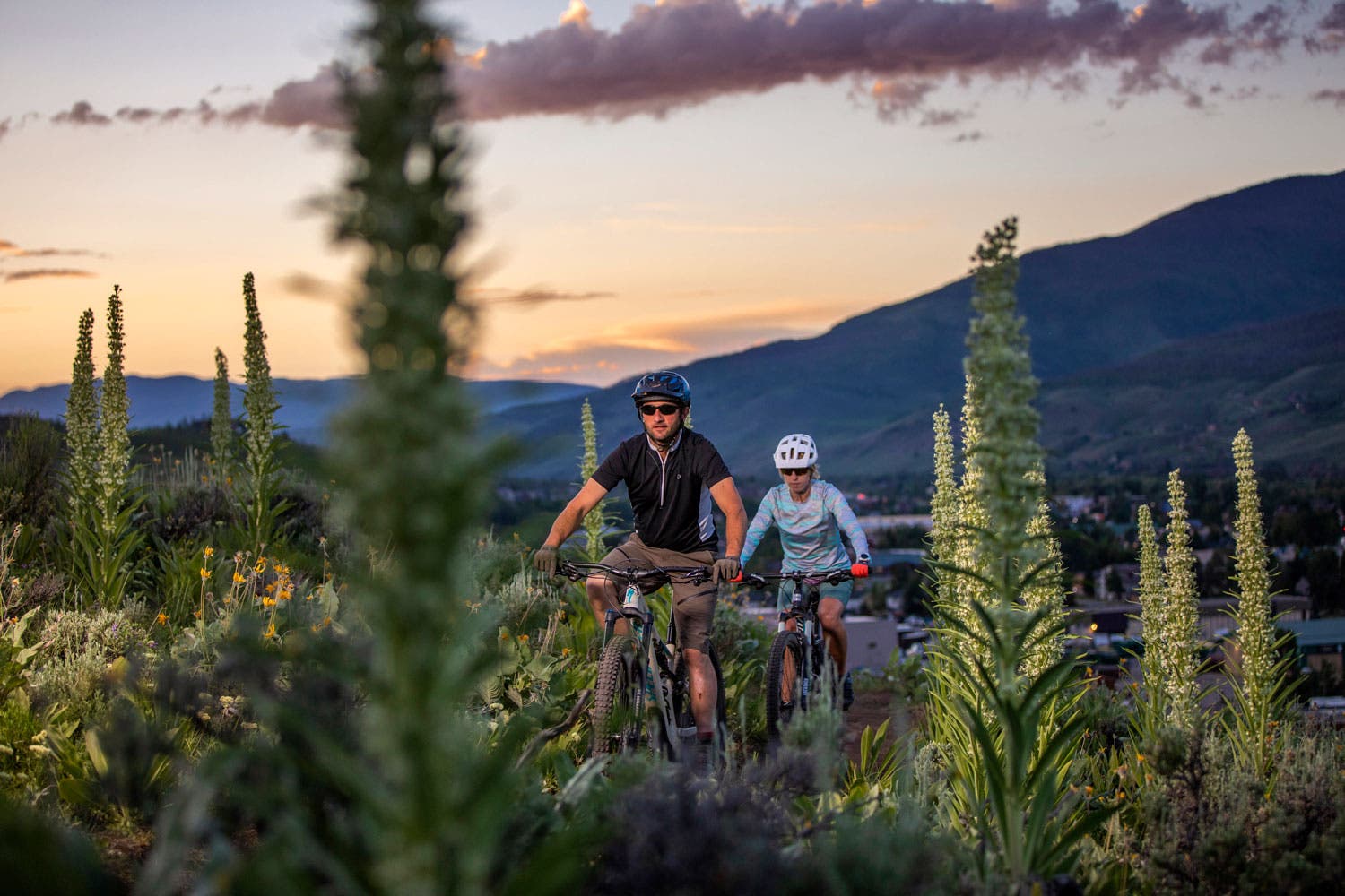 Biking and hiking trail at Silverthorne, Colo.