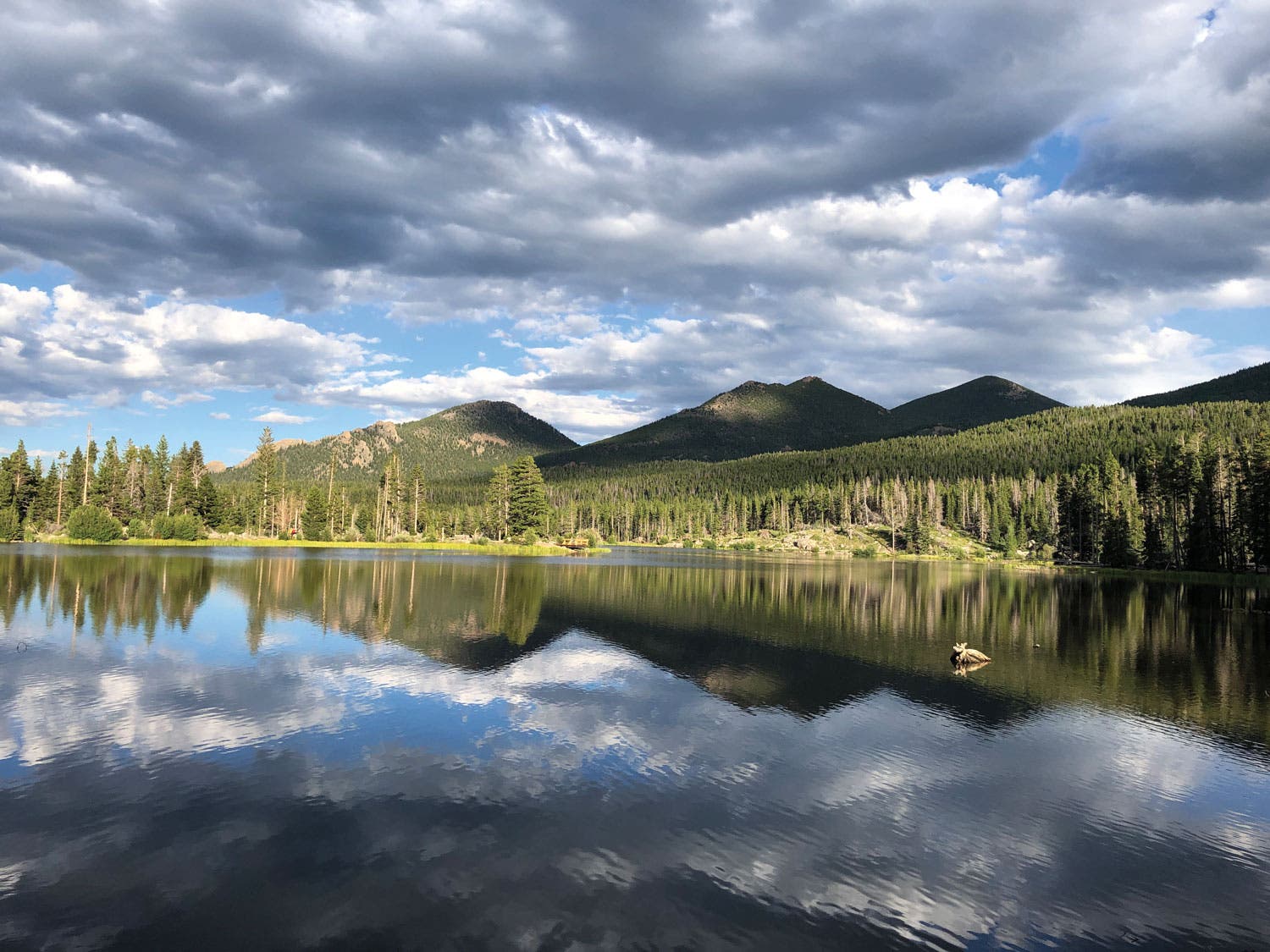 Early evening at Sprague Lake in Rocky Mountain National Park by Semi Rad Brendan Leonard
