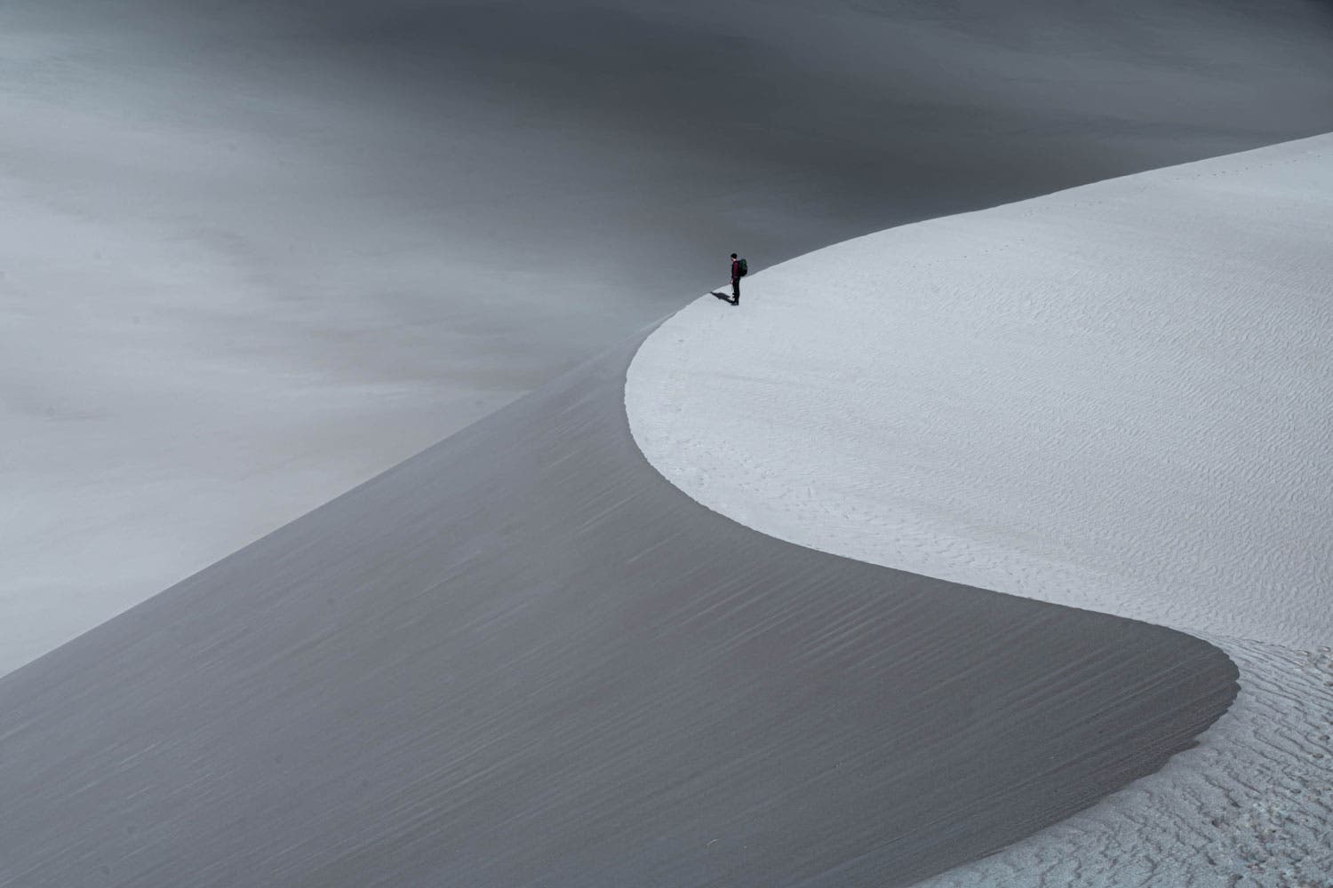 On the edge at Great Sand Dunes National Park