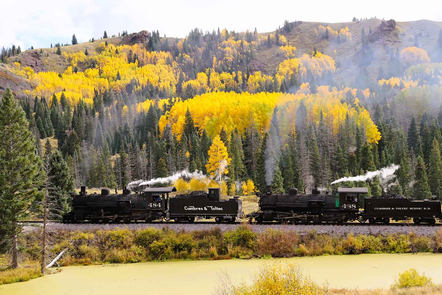 Spectacular views in autumn aboard the Cumbres & Toltec Scenic Railroad