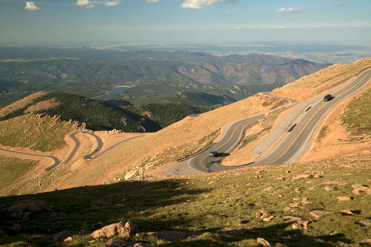 Switchbacks on the Pikes Peak Highway