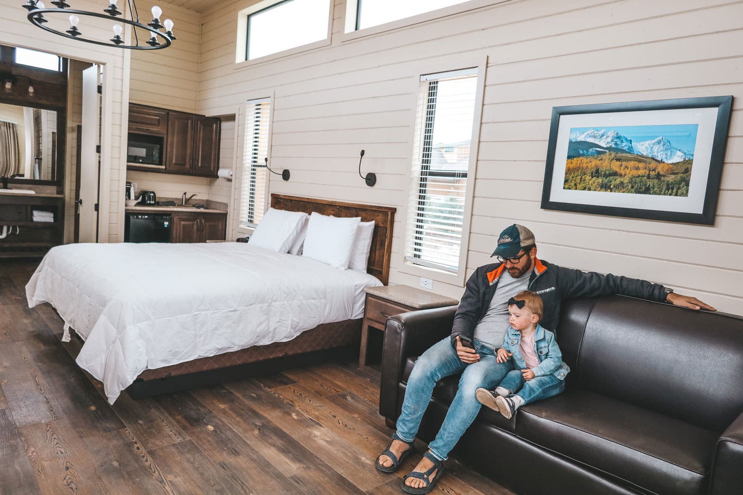 Cabin interior at Sun Outdoors Rocky Mountains