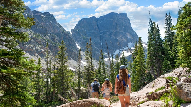 Hiking on the Emerald Lake Trail in Rocky Mountain National Park