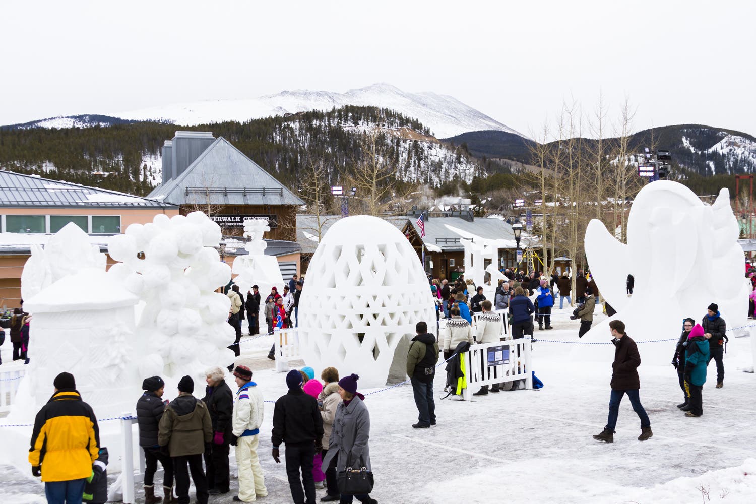 Snow Sculpture Competition in Breckenridge, Colorado
