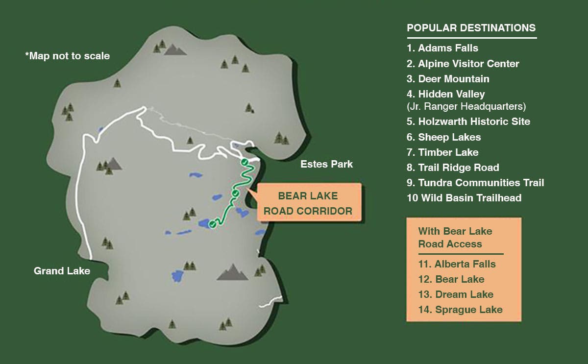 Two options for reservations at Rocky Mountain National Park