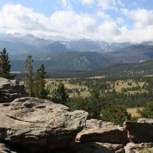 View from the summit of Deer Mountain in Rocky Mountain National Park, the spot Harold Henthorn pushed his wife from.