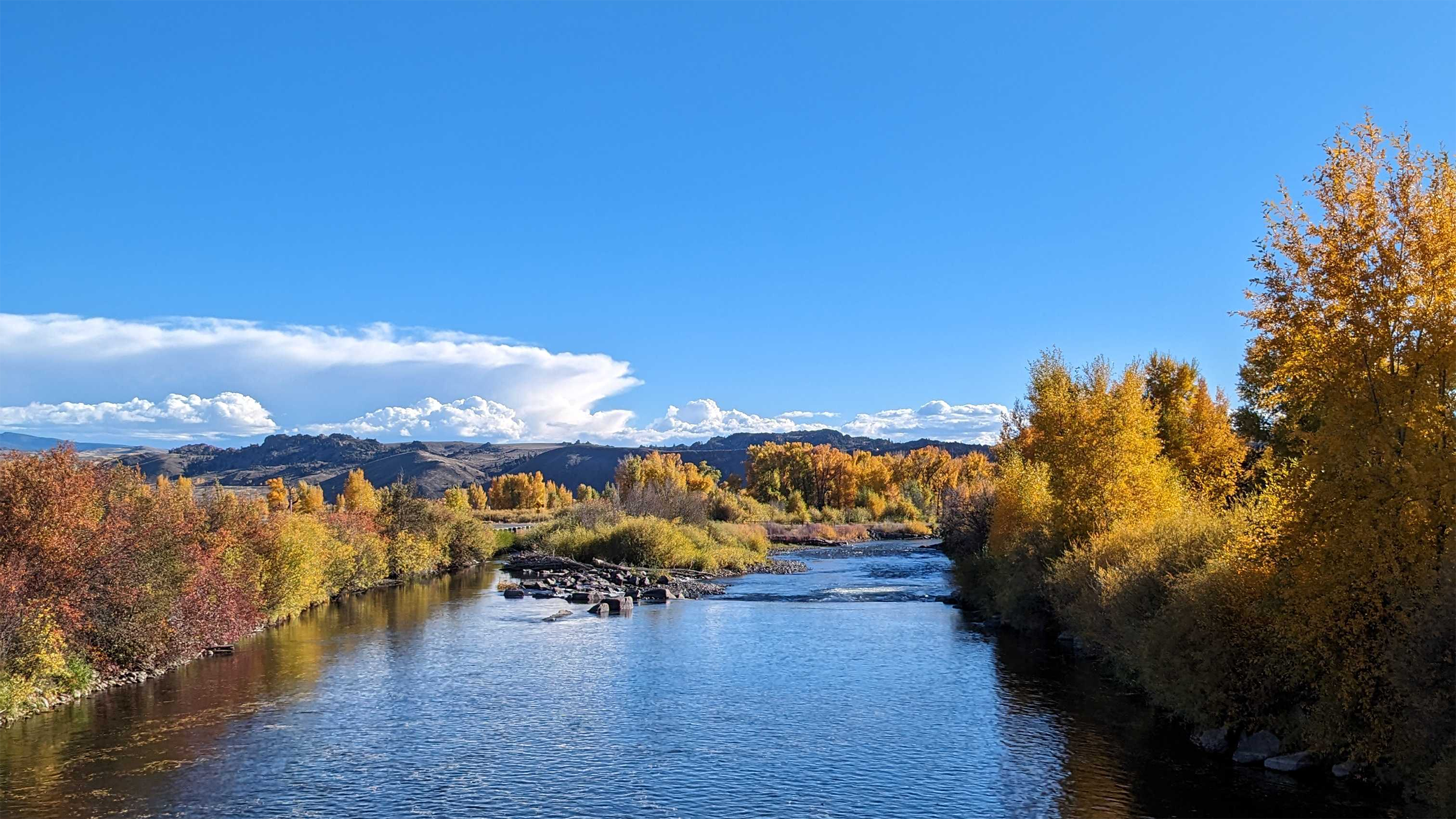 View of Crested Butte in fall