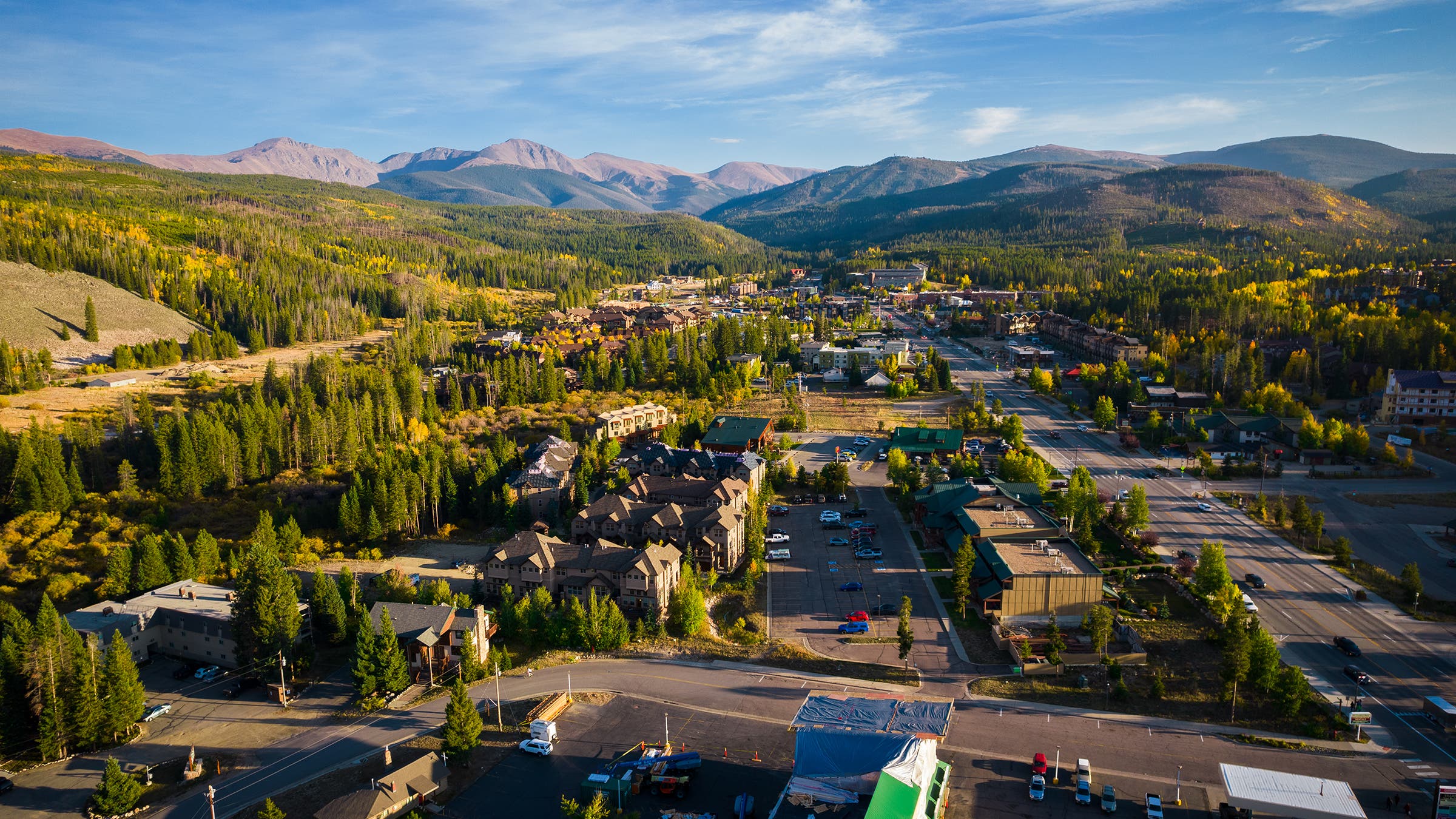 Rocky Mountains and Thick Pine Foresets of Winter Park